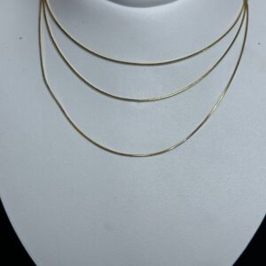 Colar Triplo Dourado